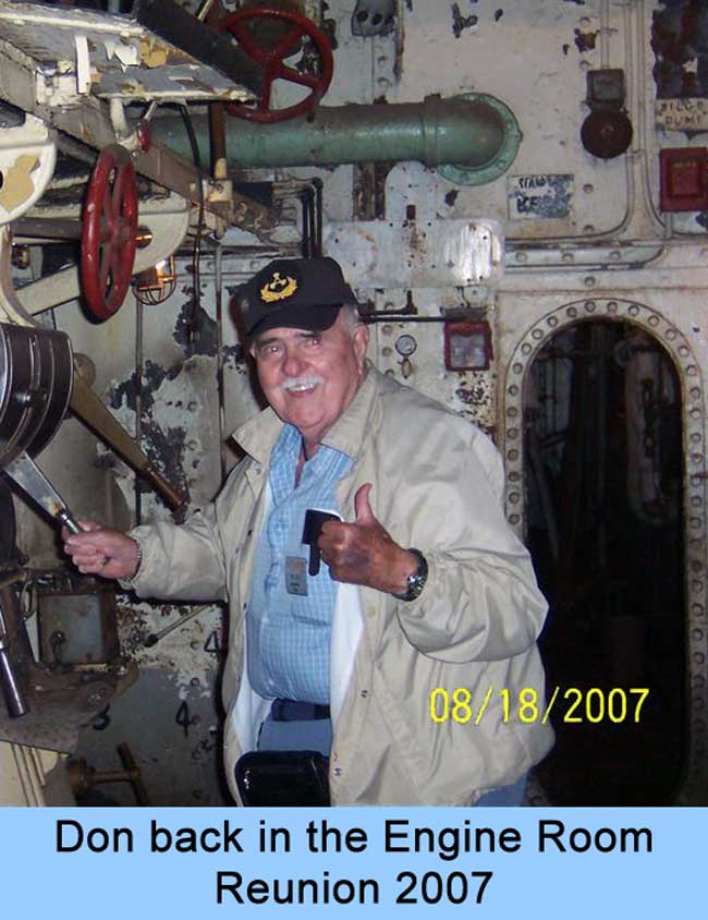 Don in engine room at Reunion 2007